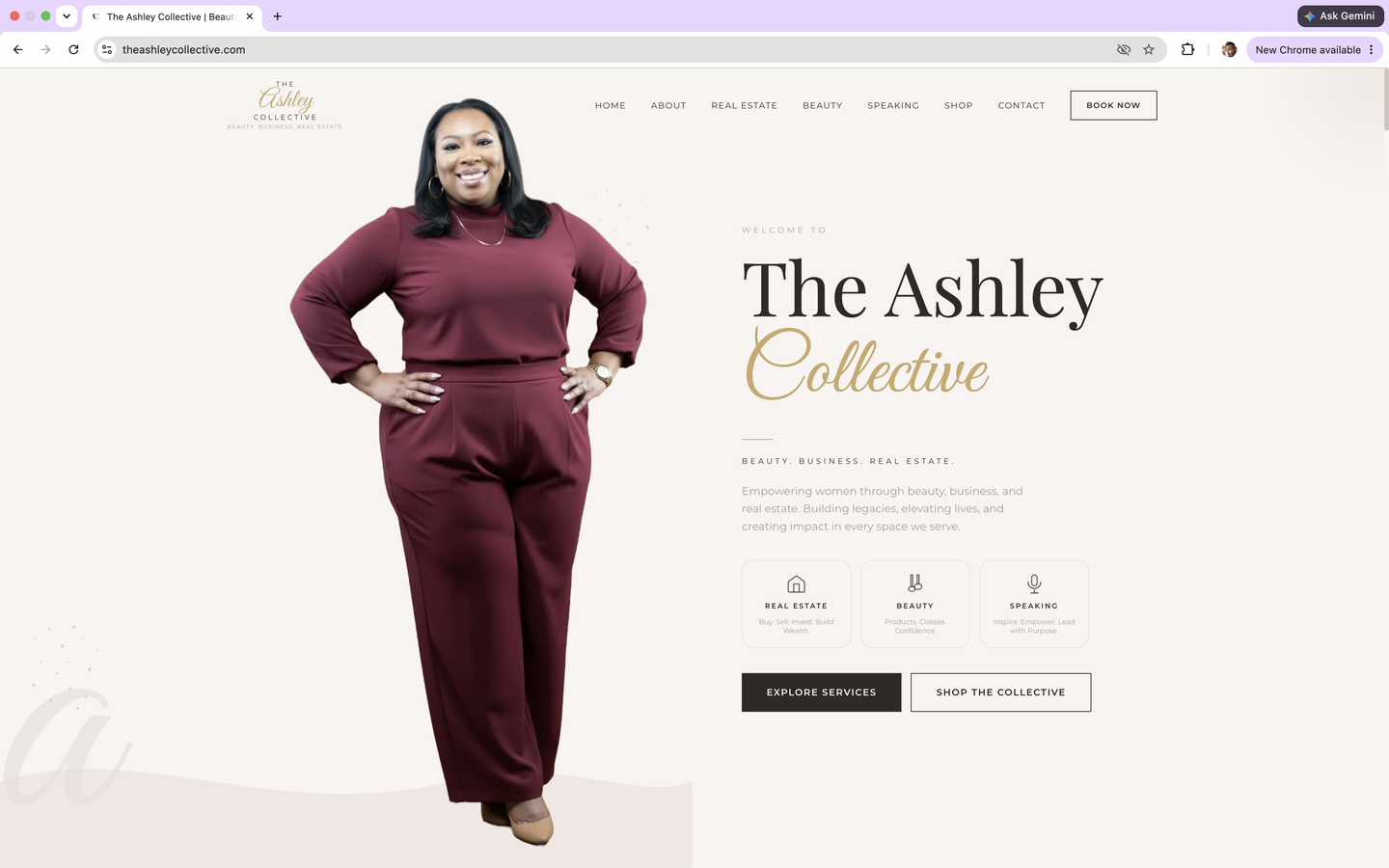 The Ashley Collective website