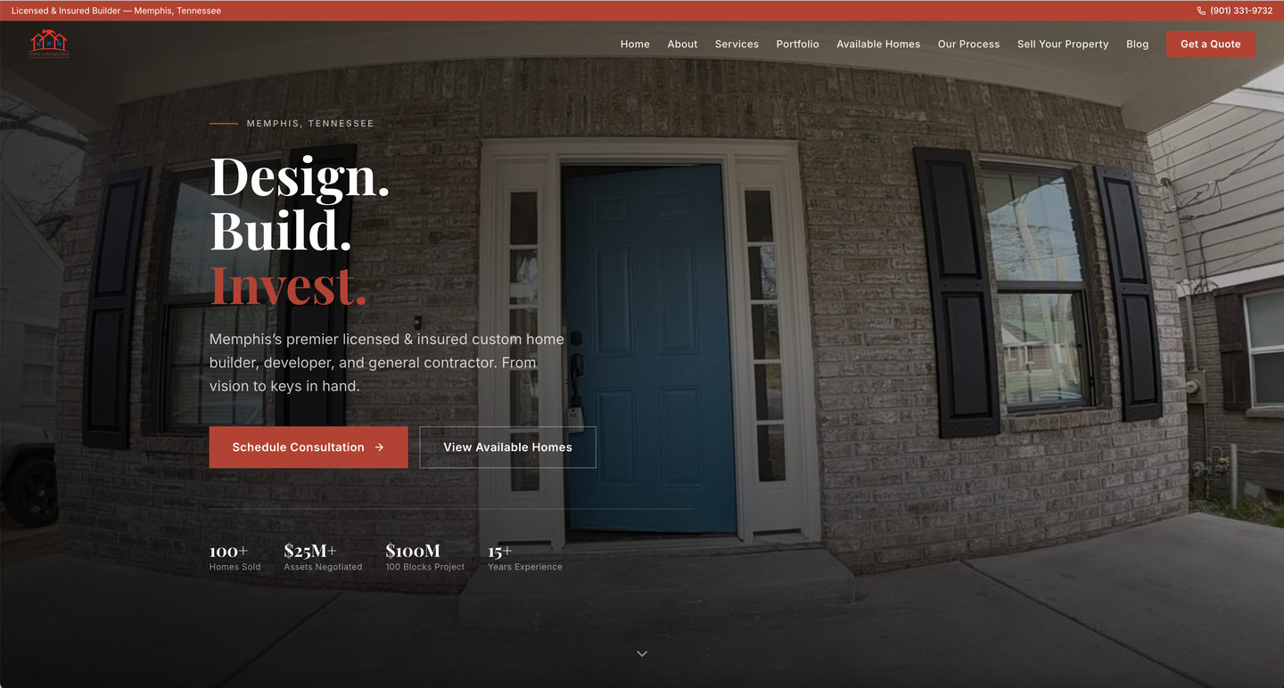 WMMC Construction website